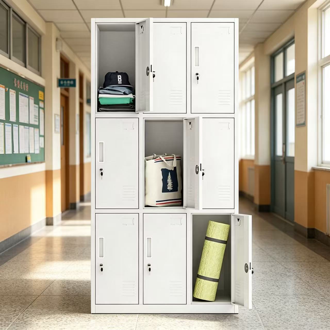 6-locker office filing cabinet for secure document and personal storage in Nairobi Kenya