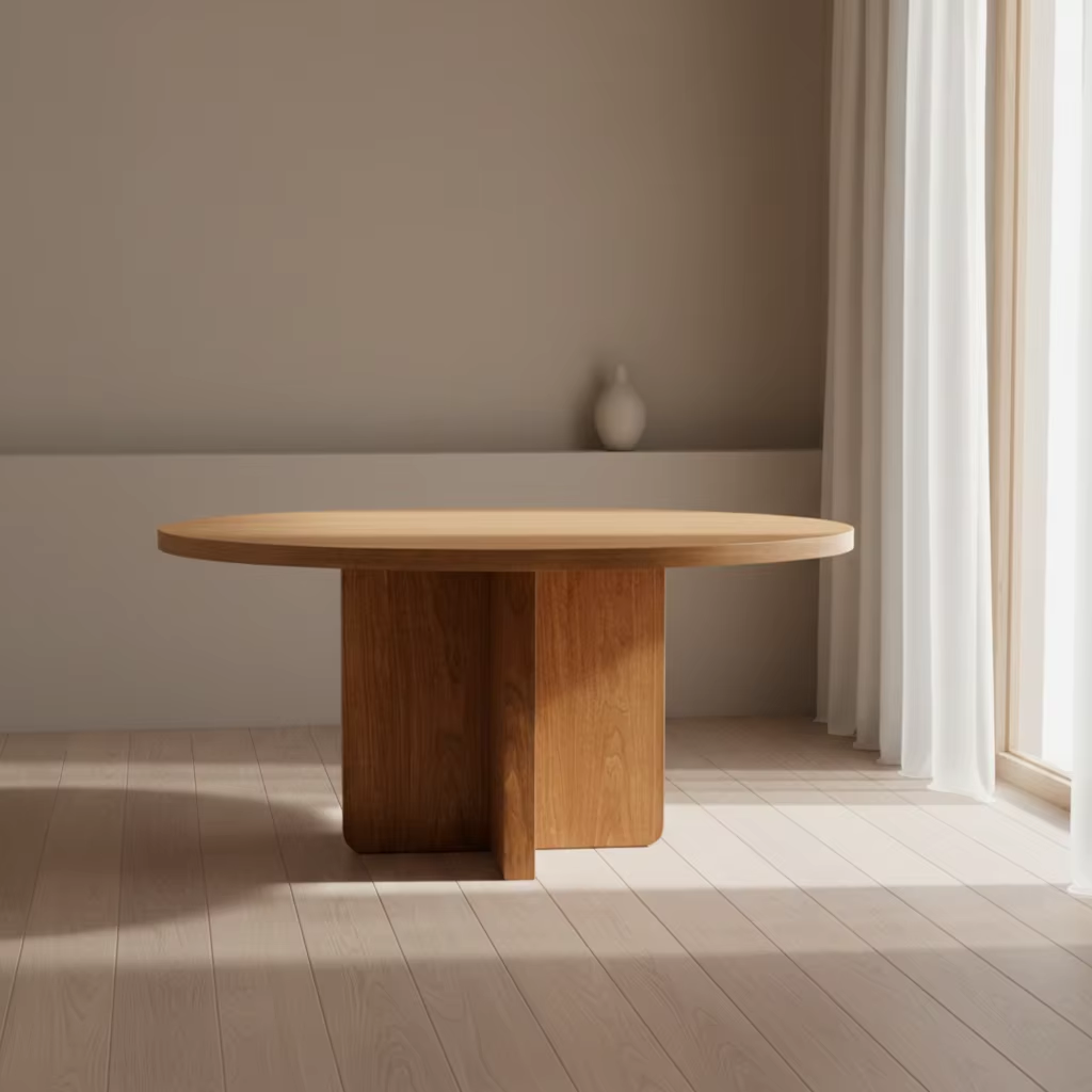 4-seater round conference table with a modern professional design for office meetings in Nairobi, Kenya.