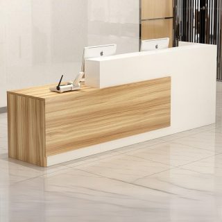 Modern reception office desk with a spacious work surface and professional design, ideal for reception areas, offices, hotels, clinics, and businesses in Nairobi, Kenya.