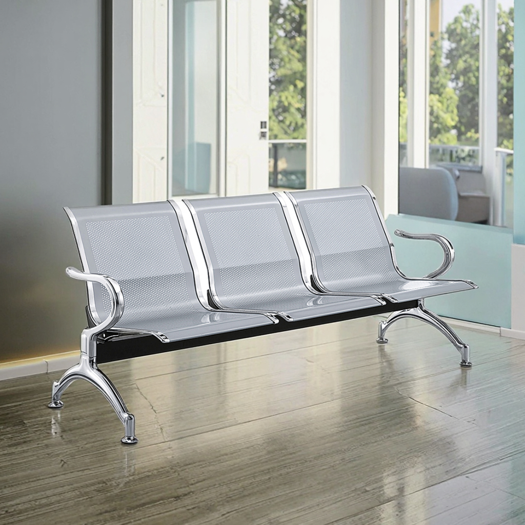 3-link non-padded office waiting bench for reception and waiting areas in Nairobi Kenya