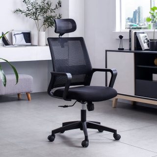 Orthopedic office seat with ergonomic back and lumbar support for comfortable professional workspaces in Nairobi, Kenya.