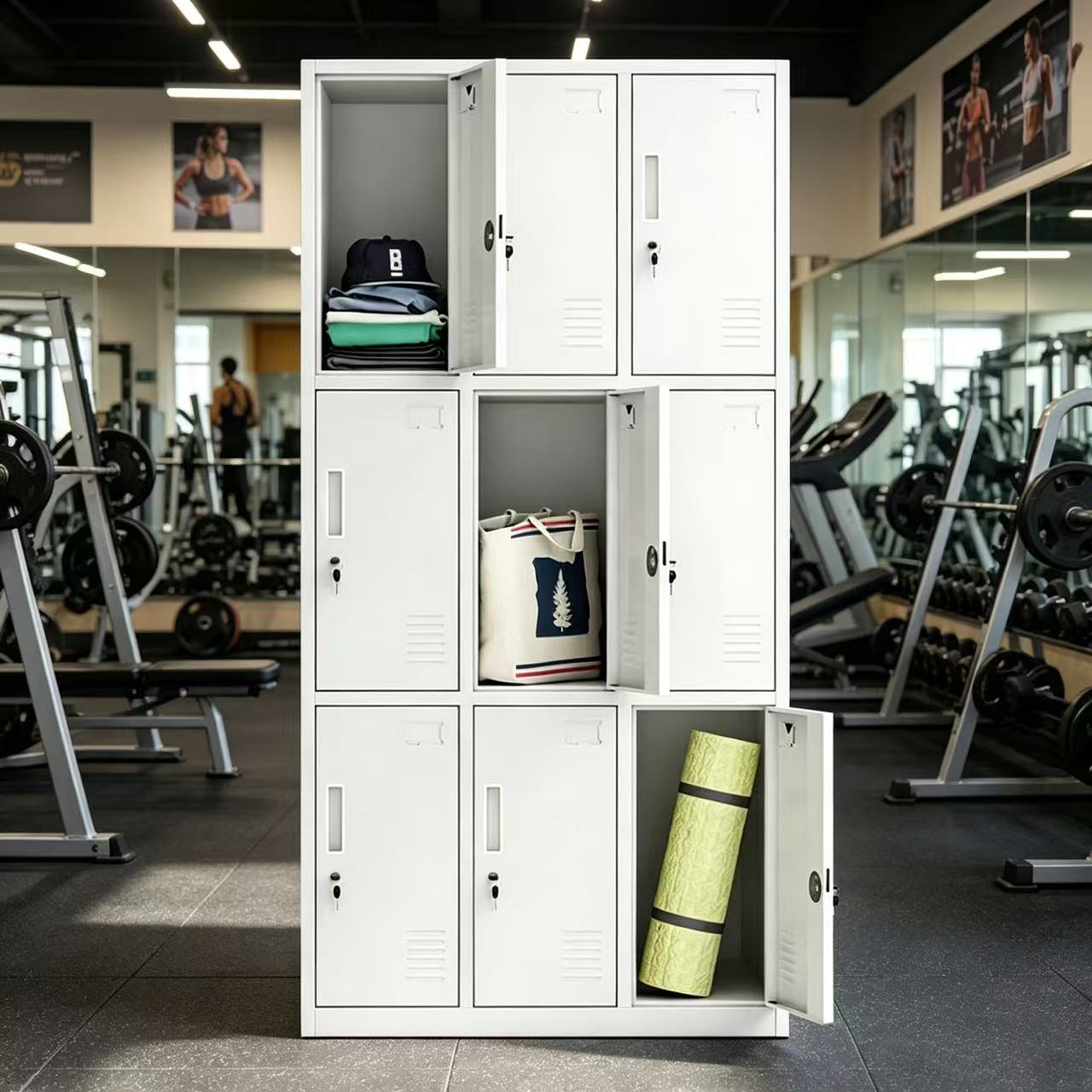 6-locker office filing cabinet for secure document and personal storage in Nairobi Kenya