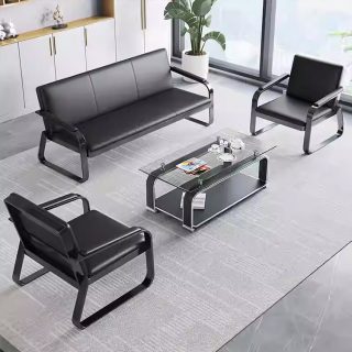 5-seater simple sofa with comfortable cushioned seating for office reception and lounge areas in Nairobi, Kenya.