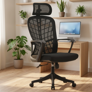 Orthopedic office seat with ergonomic back and lumbar support for comfortable working in Nairobi Kenya
