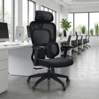 Orthopedic ergonomic office seat with lumbar support for comfortable office use in Nairobi, Kenya.