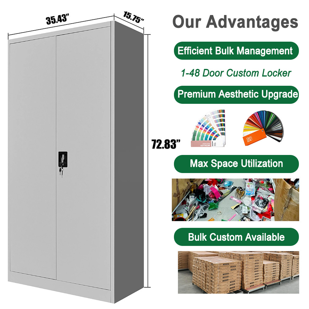 2-door metallic office filing cabinet for document storage in Nairobi, Kenya
