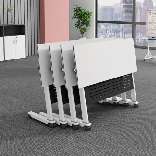 Foldable office desk for flexible and space-saving workspaces in Nairobi, Kenya.