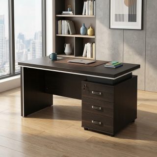 1.4M advanced office desk with spacious work surface and practical storage for modern workspaces in Nairobi, Kenya.