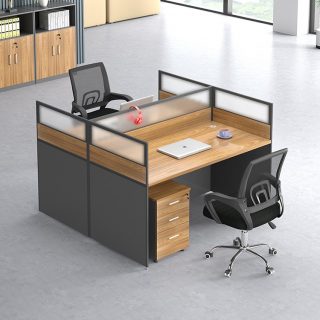 2-way office workstation with two individual workspaces and office partitions for modern offices in Nairobi, Kenya.