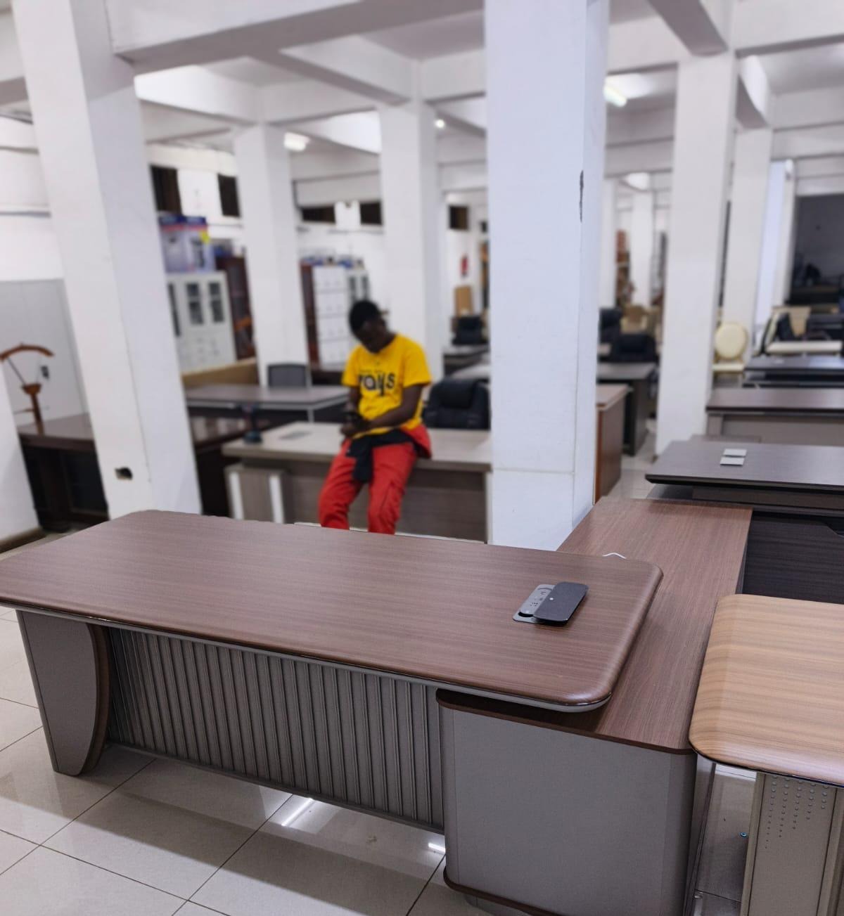 2.2M advanced office desk with spacious work surface and executive design for professional offices in Nairobi, Kenya.