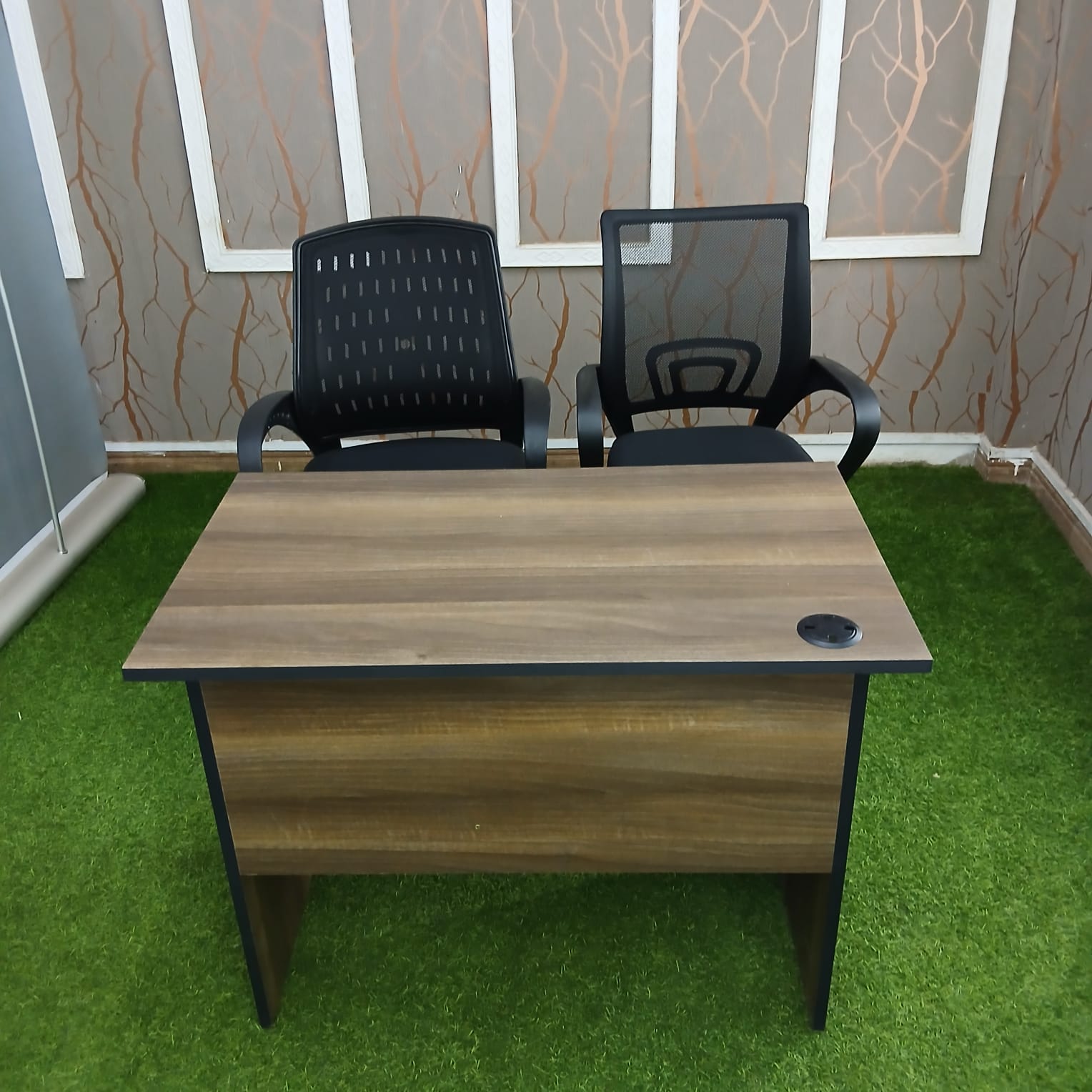 Complete office combination with desk, office seat and storage cabinet for modern workspaces in Nairobi Kenya