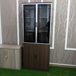 2-door wooden filing cabinet for organized office document and file storage in Nairobi Kenya
