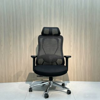 Orthopedic office seat with ergonomic back support and adjustable height for comfortable office use in Nairobi, Kenya.