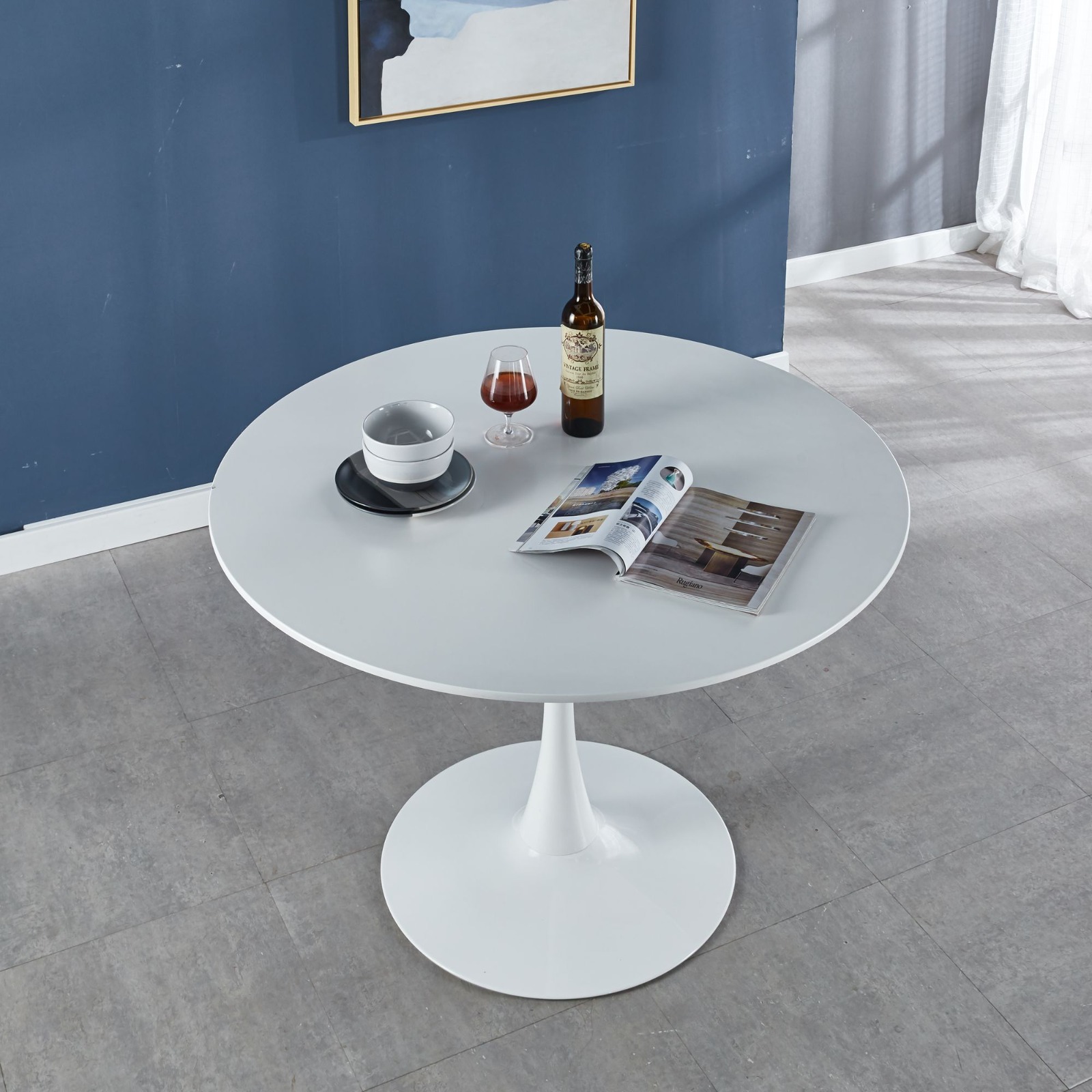Modern Eames dining table with a minimalist design for stylish dining and contemporary spaces in Nairobi, Kenya.
