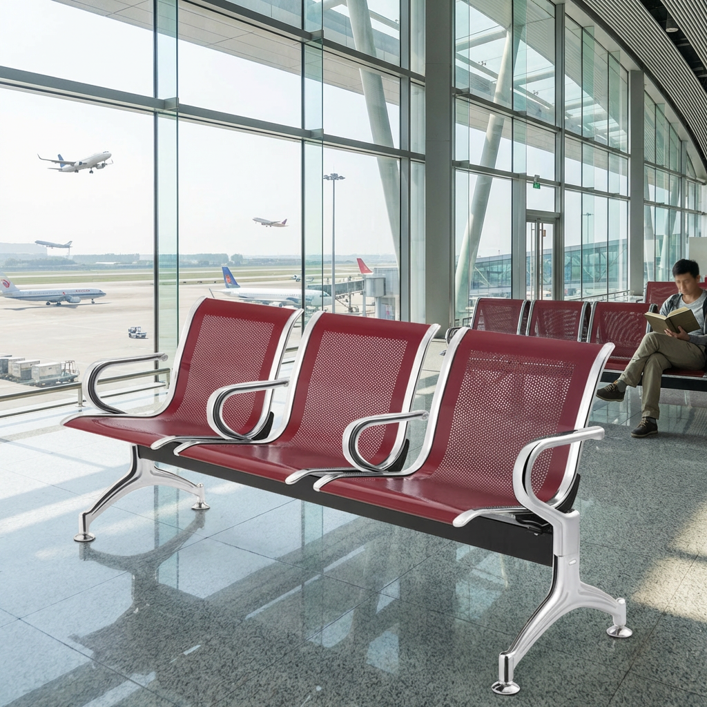 3-Link Non-Padded Office Waiting Bench in Nairobi Kenya