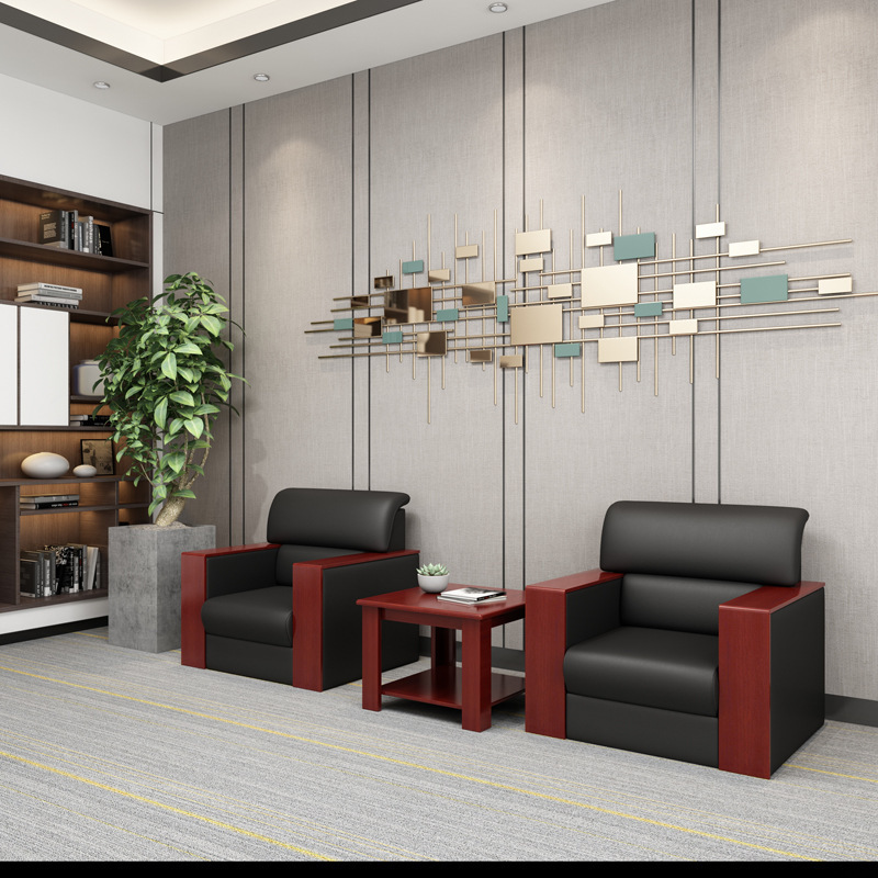 5-Seater Mahogany Office Waiting Sofa – Elegant and Comfortable Reception Seating in Nairobi Kenya