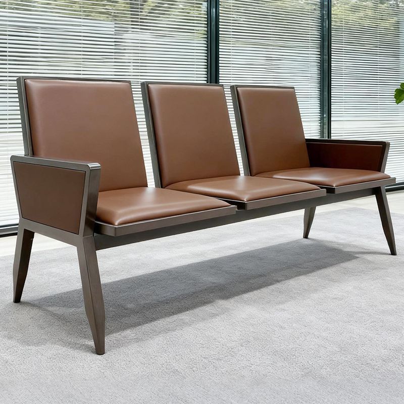 3-link heavy gauge waiting bench with durable metal frame and three seats in a modern reception area in Nairobi, Kenya
