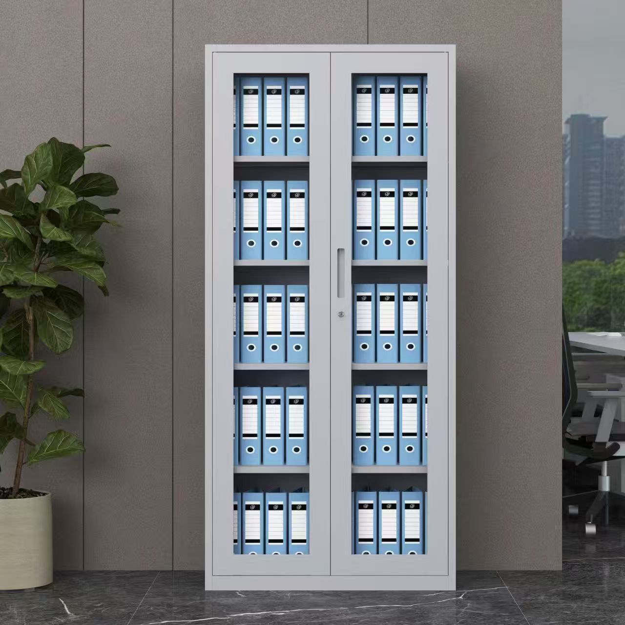 Full Glass Metallic Office Filing Cabinet in Nairobi Kenya