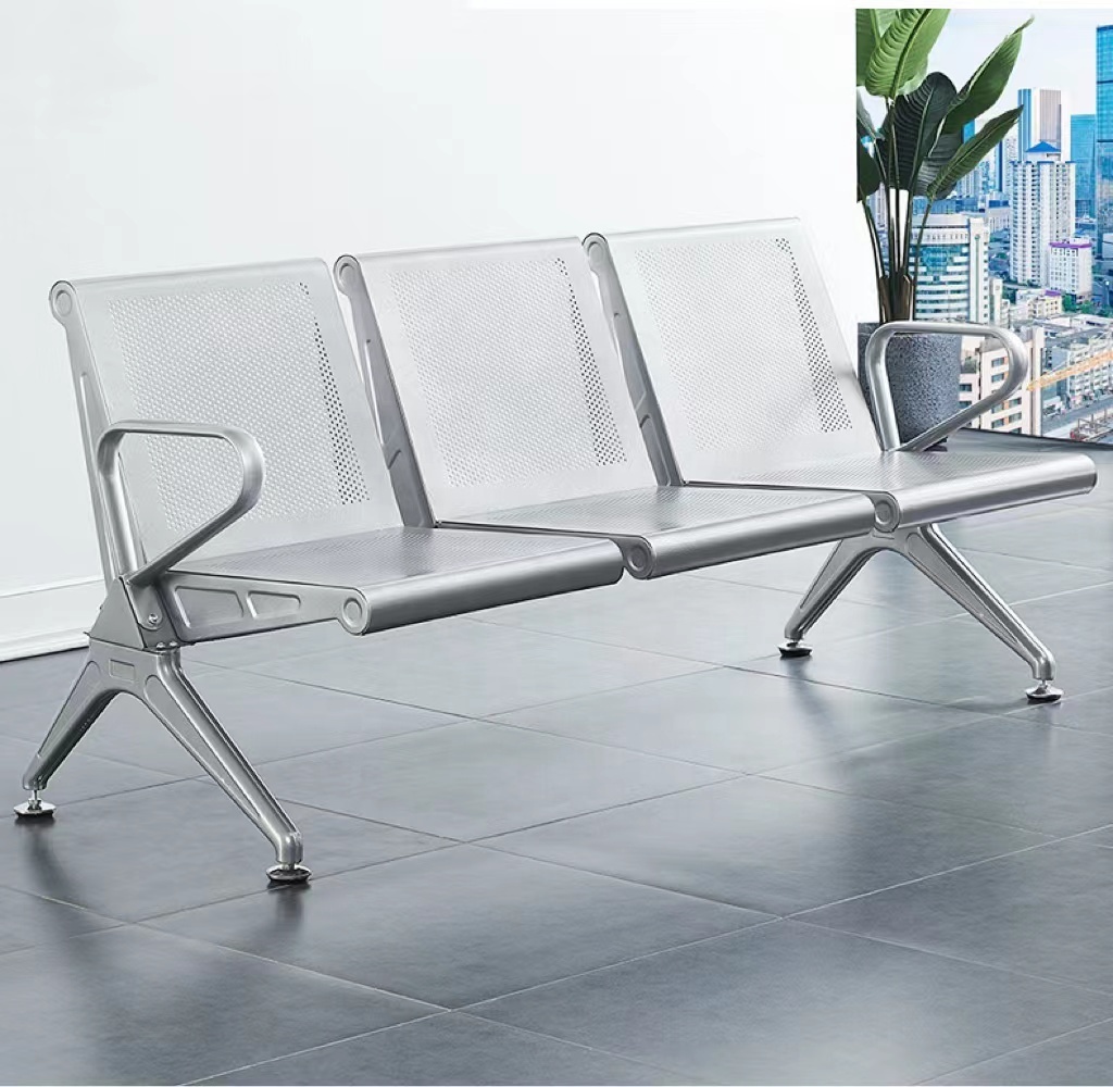 3-Link Non-Padded Waiting Bench for offices and reception areas in Nairobi Kenya