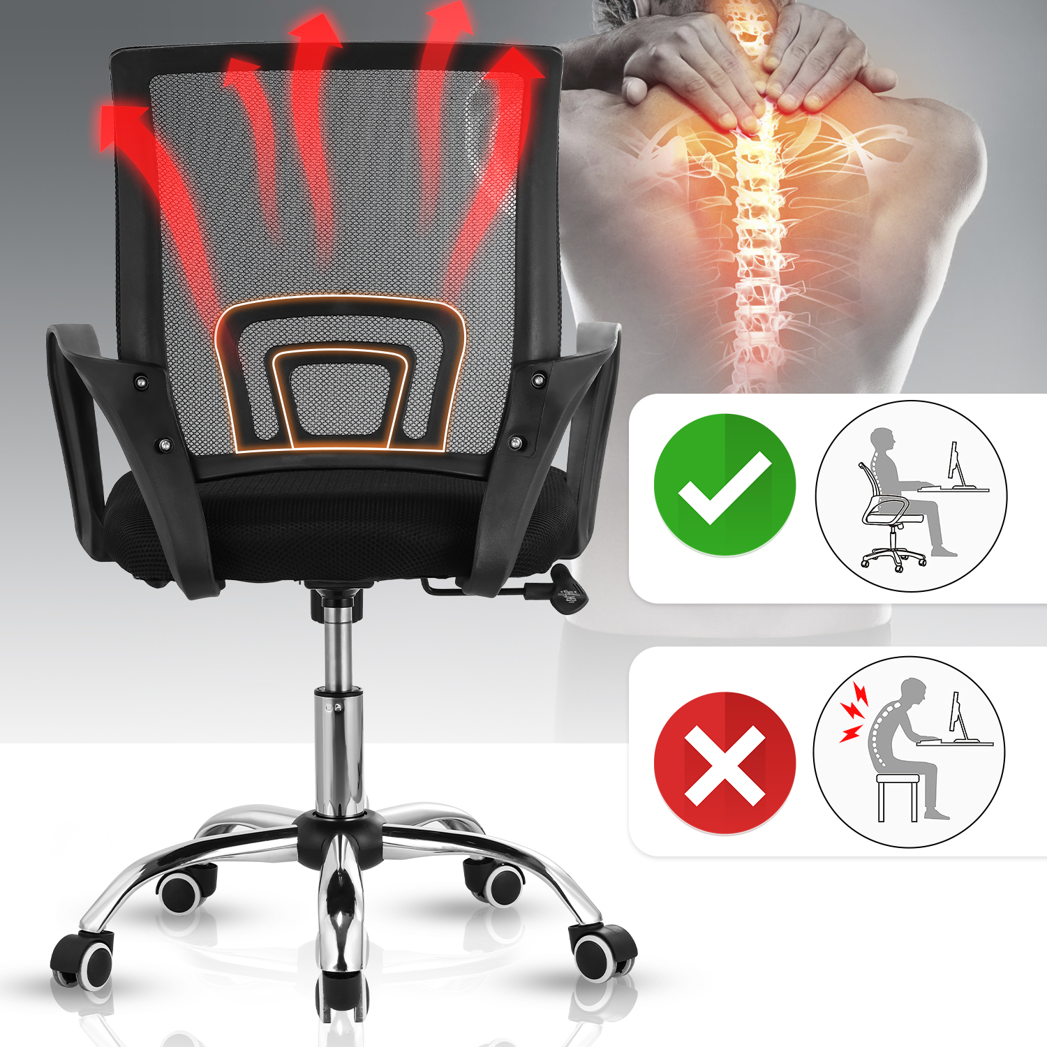 Clerical office seat for comfortable workspace in Nairobi Kenya.