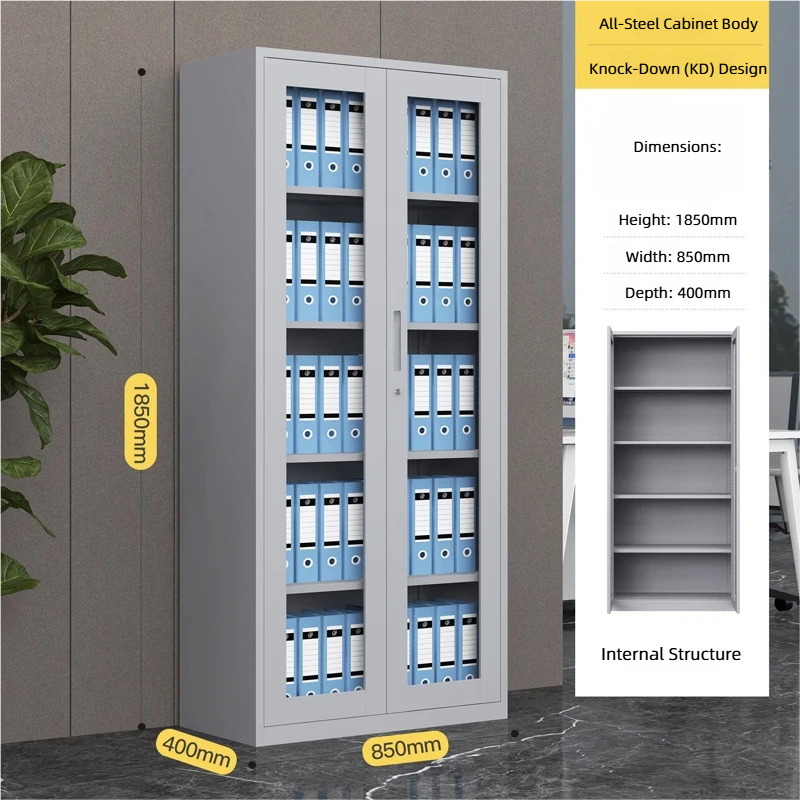 Full Glass Metallic Office Filing Cabinet in Nairobi Kenya