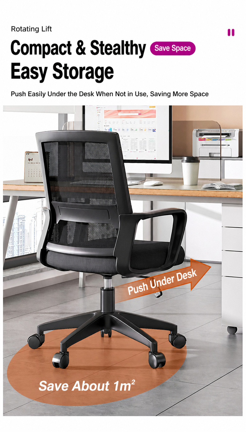 Ergonomic secretarial office seat with supportive backrest and comfortable design at a professional workstation in Nairobi, Kenya