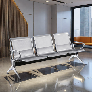 3-Link Non-Padded Waiting Bench in Nairobi Kenya – Durable Office and Reception Waiting Seats
