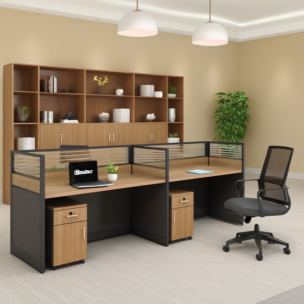 Modern 2-way office workstation with two spacious workspaces and professional office design in Nairobi, Kenya