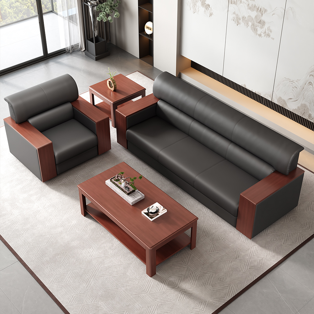 Mahogany Finish Executive 5-Seater Waiting Sofa in Nairobi, Kenya