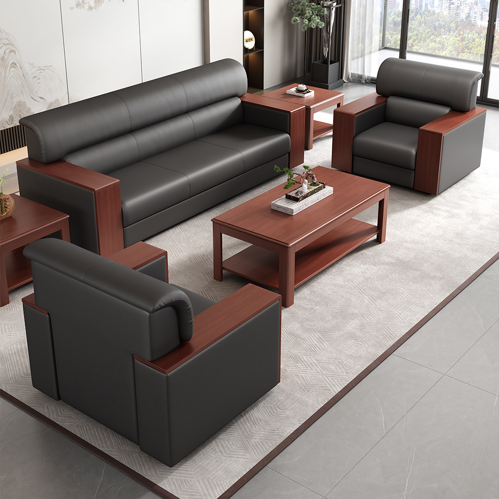 Mahogany Finish Executive 5-Seater Waiting Sofa in Nairobi, Kenya