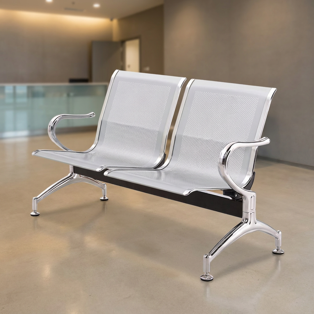 2-link metallic office waiting bench for reception areas in Nairobi Kenya