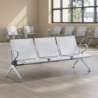 3-link non-padded office waiting bench for reception areas in Nairobi Kenya