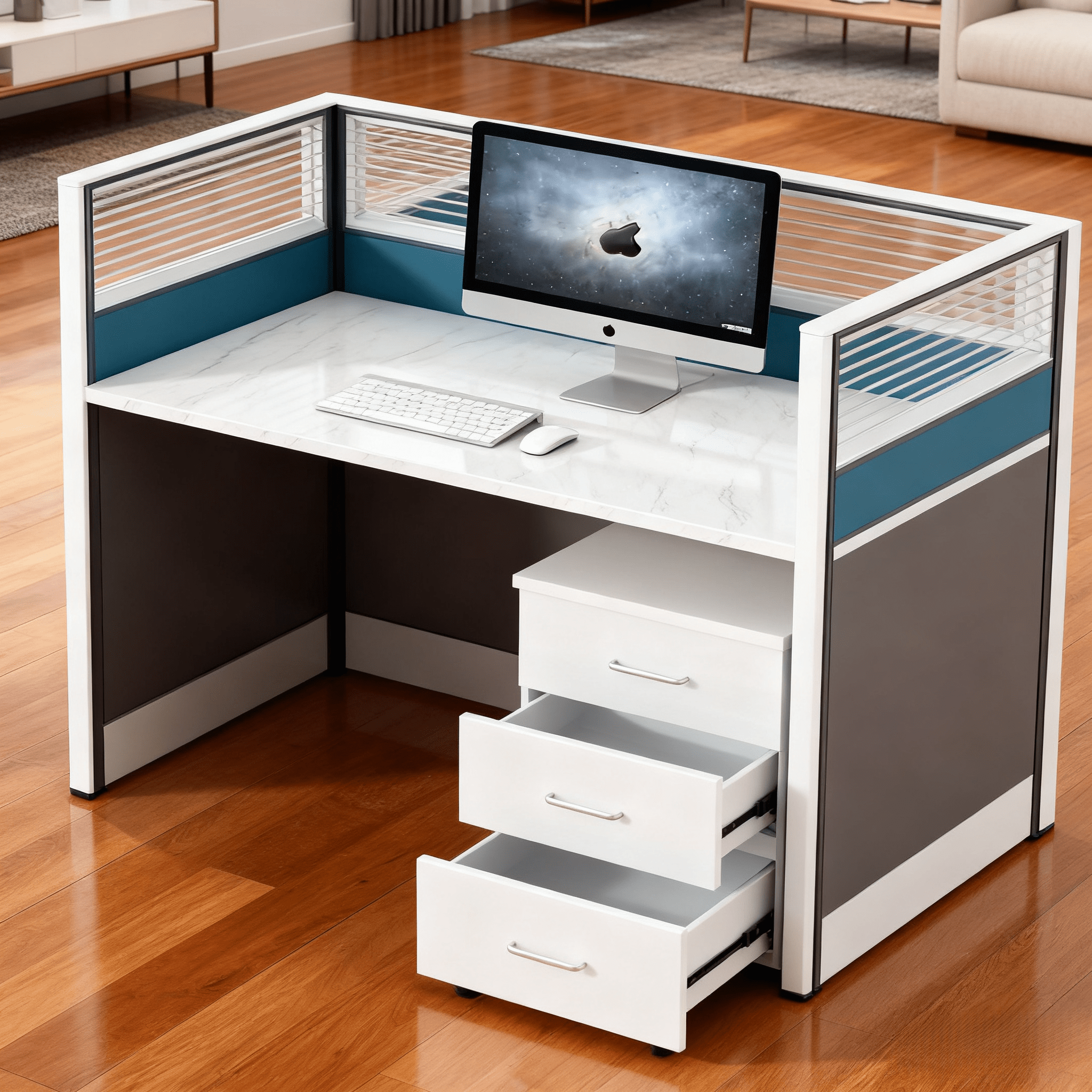 Modern and Space-Saving Office Desk for Individual Workspaces in Nairobi, Kenya