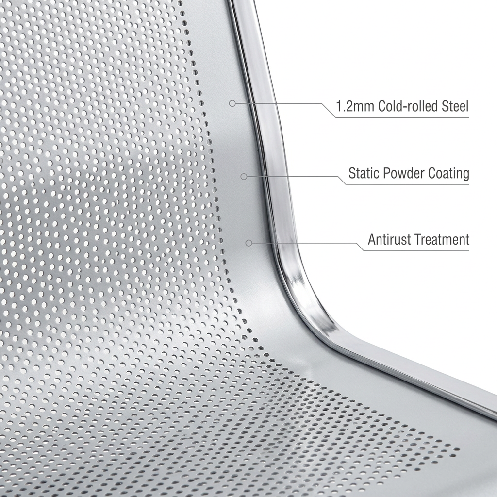 2-link metallic office waiting bench for reception areas in Nairobi Kenya