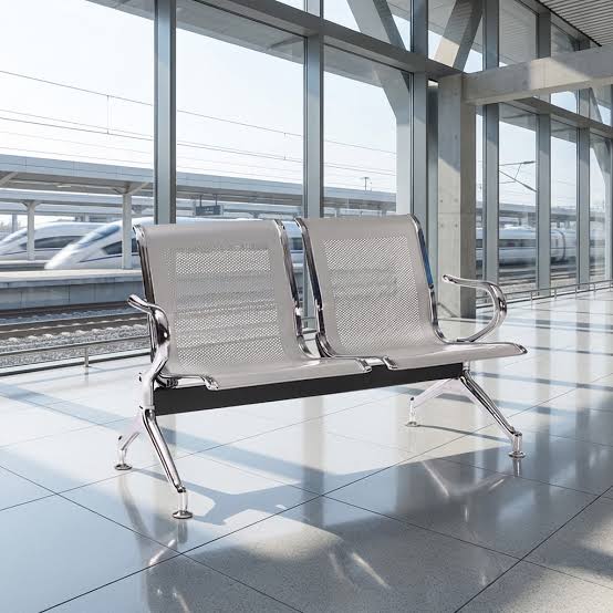 2-link metallic office waiting bench for reception areas in Nairobi Kenya